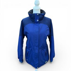 LL Bean Womens Medium Insulated Jacket Blue PrimaLoft Winter Coat 0 PH15
